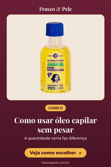 Capa vertical do guia: Óleo capilar sem pesar