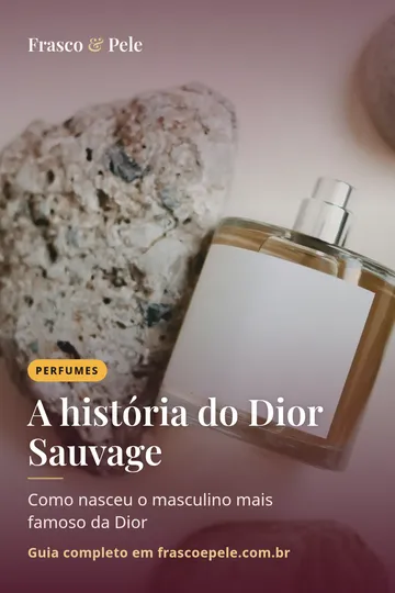 Capa vertical do guia: A história do Dior Sauvage