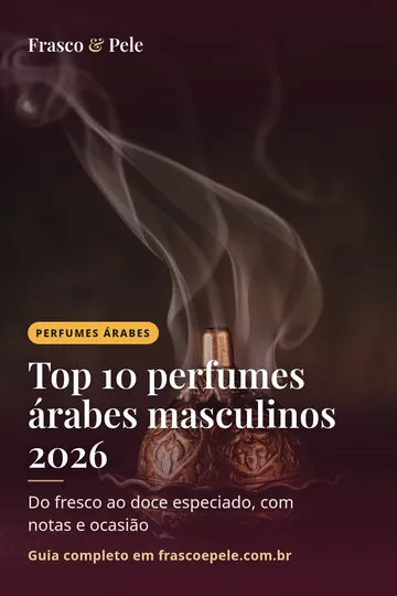 Capa vertical do guia: Top 10 perfumes árabes masculinos 2026