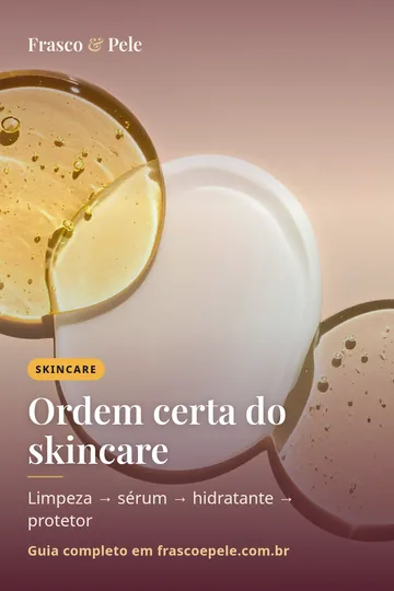 Capa vertical do guia: Ordem certa do skincare