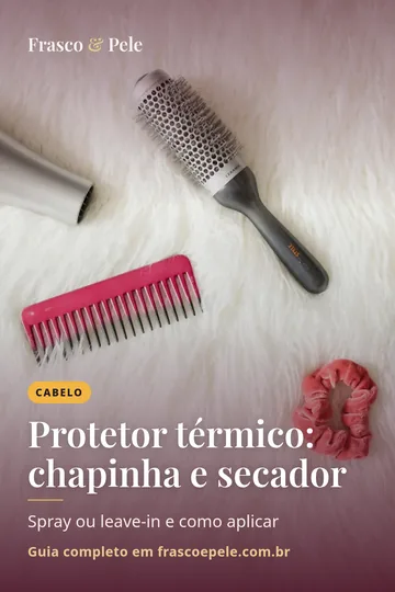 Capa vertical do guia: Protetor térmico: chapinha e secador